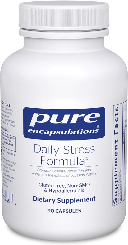 Pure Encapsulations Щоденна Stress Formula Promotes Relaxation and Moderates Наслідки Occasional Stress*...