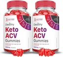 Laboratorios justificados (2 Pack Destiny Keto ACV Gummies Advanced Formula 1000MG Destiny Keto Gummies Apple Cider Vinegar Formulado con Powder Pomegranate Beet Juice B12 Vegan Non GMO 120 Gummys