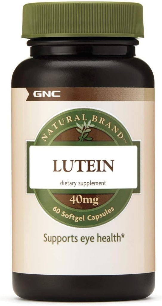 GNC Lutein 40mg, atbalsta acu veselību, 60 Softgels
