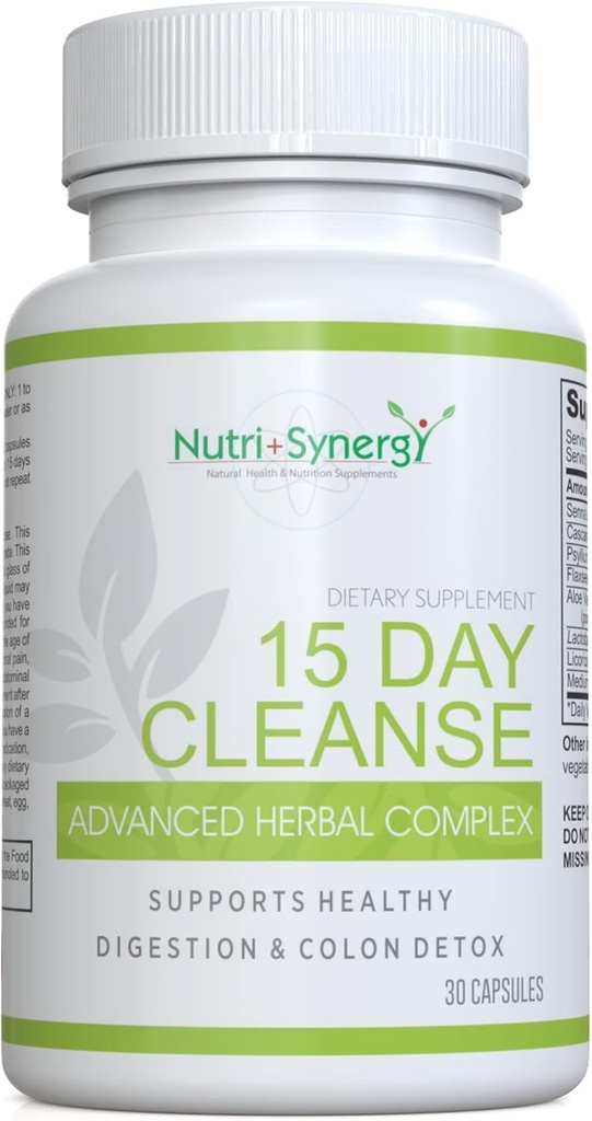 15 diena Cleanse Advanced Žolinių kompleksas - Colon Cleanse ir Detox - Pagerinta žarnyno sveikata