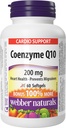 Webber Naturals Coenzyme Q10 - CoQ10 200mg, 60 Softgels, High Potency Antioxidant Supplement for Heart Health & Cellular Energy Production, 60 Day Supply, Gluten Free