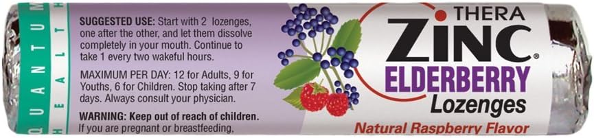 Thera Cinch Elderberry Lozenges, 14 grofov (Pack of 12)