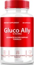 NutraRize Gluco Ally Capsules, Pill GlucoAlly Resmi, Dukungan Darah Comprehensive Formula, Semua Suplemen Alam untuk Menjaga Levels Sehat, Premium Gluco- Ally Capsulas Review (60 Capsules)