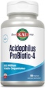 KAL acidophilus ProBiotic-4, 500 triệu CFUs, 4 Probiotic Strains, Probiogens cho phụ nữ và đàn ông, đóng băng Dred, L. acidophilus, L. B. nhiệtphilus, B. bifidum, 100 phục vụ, 100 VegCaps.