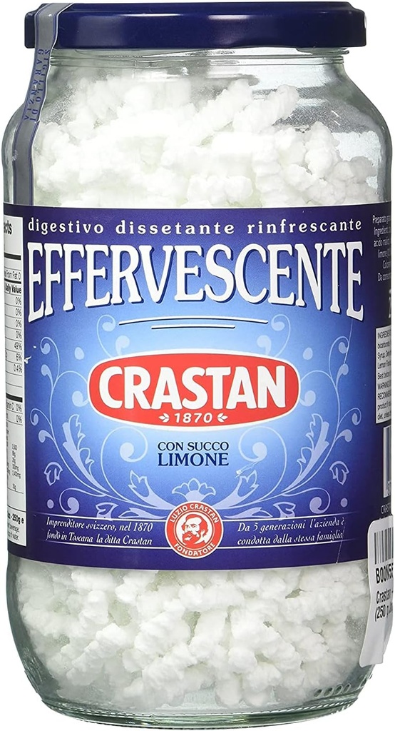 Crastan, Antacid Effervescent italiano (3)- 8.82 oz. Jars
