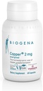 Biogena Copper 2 מ"ג אנרגיהzed - ב Easily Absorbed ו- Well tolerated Citrate Form - 60 קפסולות
