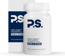 PS Natural Testosteroon Booster meestele - Premium D3 ja tsink täiendused meestele Tribulus, Horny Goat Weed ja Tongkat Ali - Test Booster ja energia täiendused (60 kapslit)