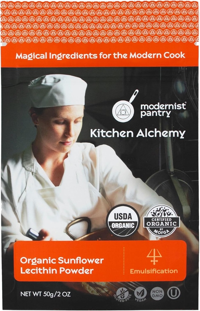 Органический подсолнечник Lecithin Powder Gluten-Free Vegan OU Kosher Certified - 50g/2oz
