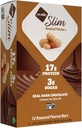 NuGo Slim Chocolate escuro Roasted Peanut, 16g Proteína, 2g Sugar, 7g Fiber, Low Net Carb, Keto Friendly, Gluten Free, 12 Count