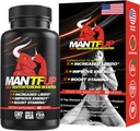 MANTFUP Vitalität Enhancer für Männer | Fast-Acting Testosteron Booster & Tägliche Ergänzung zu unterstützen männliche Gesundheit & Libido | Potenciadores de Testosterona | Made in USA (1 Monat Versorgung, 60 Caplets)