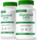 2 Пакетные капсулы Gluconull, официальная формула Gluco NullCaps, чистая поддержка стабильных уровней и топливной энергии для общего здоровья, натуральные ингредиенты, оптимизатор Gluco Null Glyco (120 капсул)