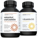 SMARTERNUTRITION Curcumine - Potence et absorption + Vitamine D3 immunosupport à base végétale avec complexe végétalien K2