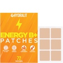 Energy Patch for Adults Men Women Topical Daily Wellness Awake B12 Patches Sustained Natural Ingredients Boost Time-Released Formula Long-Lasting Skin Travel Friendly 72 Pack
