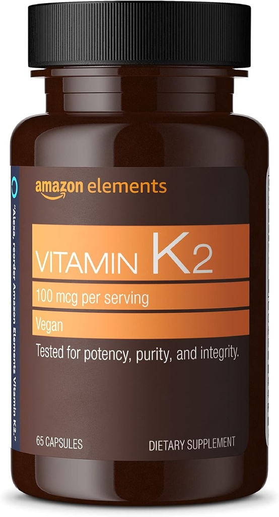   Elements Vitamin K₂ 100 mcg, 65 Capsules