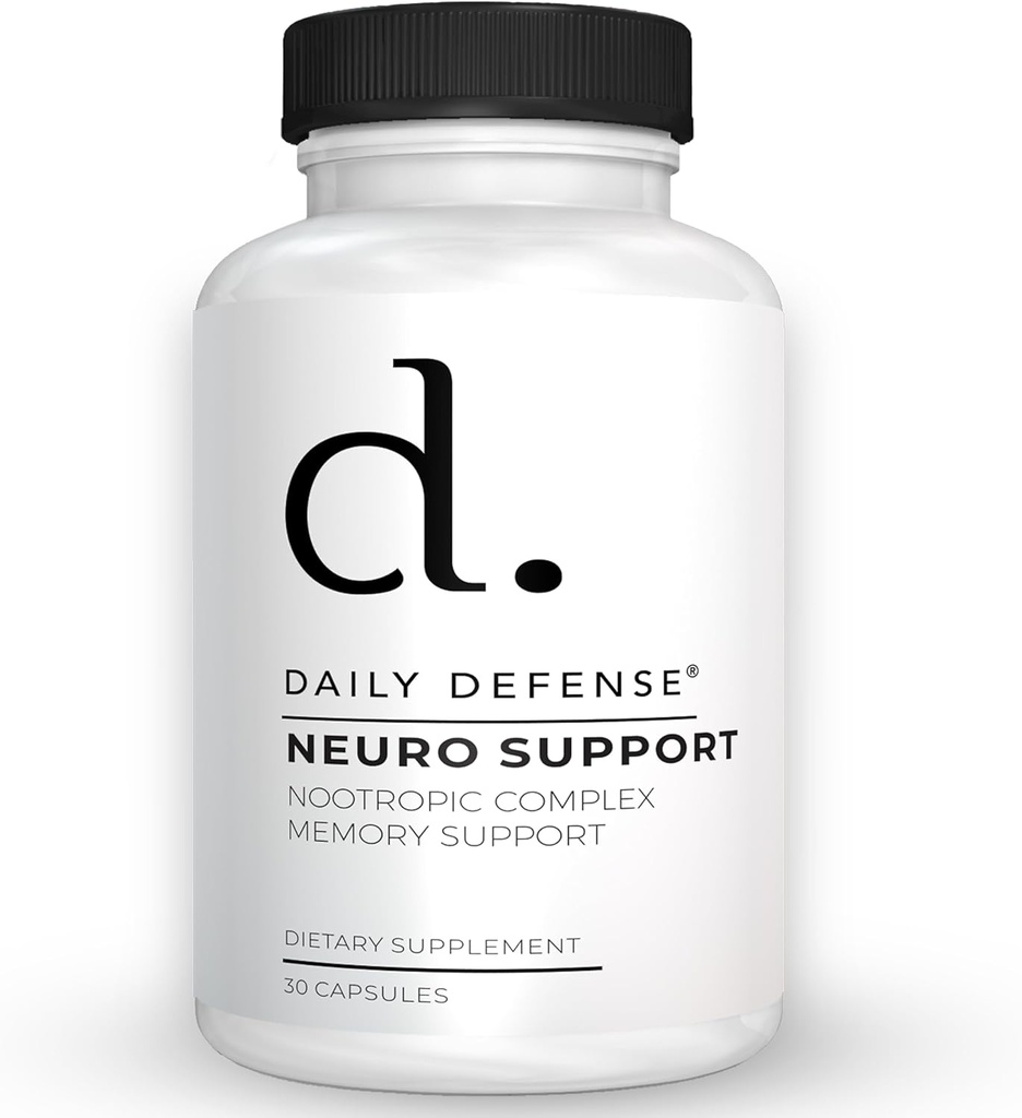 Nootropics Brain Support Addition - 30 капсули - Focus & Memory Допълнение за мозъка с Bacopa Monieri, Huperzia Serrata, St. John's Wort & Ginkgo Boloba - Neuro Support