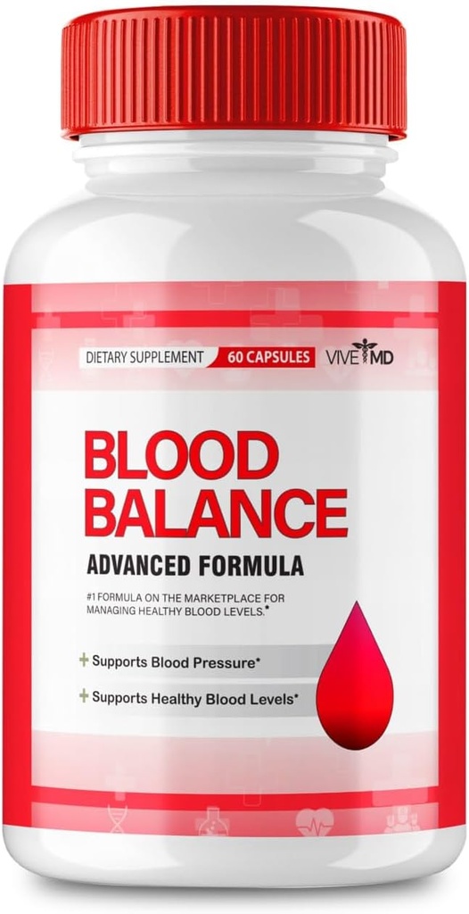 VIVE MD Blood Balance Supplement - Official Formula - Kan Balance Ekspert, Vitamin C, Turmeric Root Toz, Çinko Reviews (60 Kapsül) ilə Extra Strength