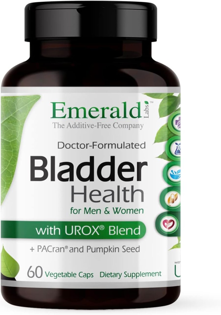 EMERALD LABS Bladder Health - Cranberry Extract συμπλήρωμα με εκχύλισμα σπόρων κολοκύθας & αλογοουρά - Προσφορές ούρα Φυλλαδική υποστήριξη * - 60 κάψουλες λαχανικών (30-Ημέρα προσφοράς)