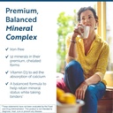 Forskede næringsmidler Kernemineraler - Iron- Free Multi Minerals supplement med vitamin D3 & Trace mineraler til støtte Knoglestyrke, Thyroid & Brain Sundhed (120 kapsler)