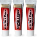 CareAllCapsaicina Artrita, Muscle, şi joint Cream 1.5 oz. (3 Pack), Relief de dureri şi dureri minore de dureri de spate, luxaţii, Strâini, Artrită. Parfum liber