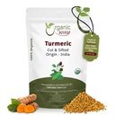 Modu organikoa Turmeric/Haldi Root Cut & Sifted (Curcuma Longa) - Herbal Tea | Kosher & USDA Certified | Vegan, Ez-GMO & Gluten Free | 100% Raw India (2LBS / 32Oz)