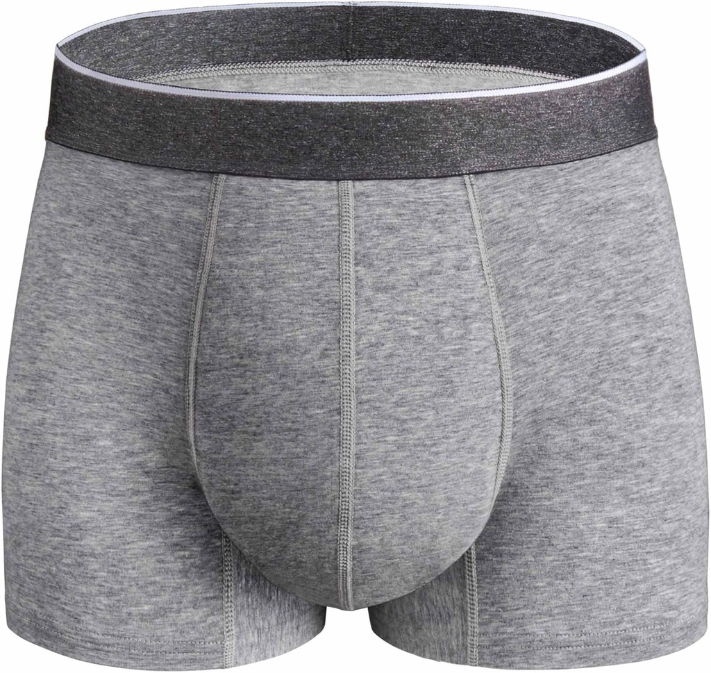Mens inkontinens underkläder tvättbara, 2,3 oz Absorbent läckt bevis återanvändbara boxare briefs för blåskontroll 1 Pack (Gray, XL)