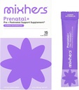 MIXHERS Prenatale + Pre + Postnatal Support Supplemento | Vitamine di Gravidanza Bere Mix | Formulato con Vitamina A, C, D, E, & K | Summer Watermelon Flavor | 15 Stick Packets