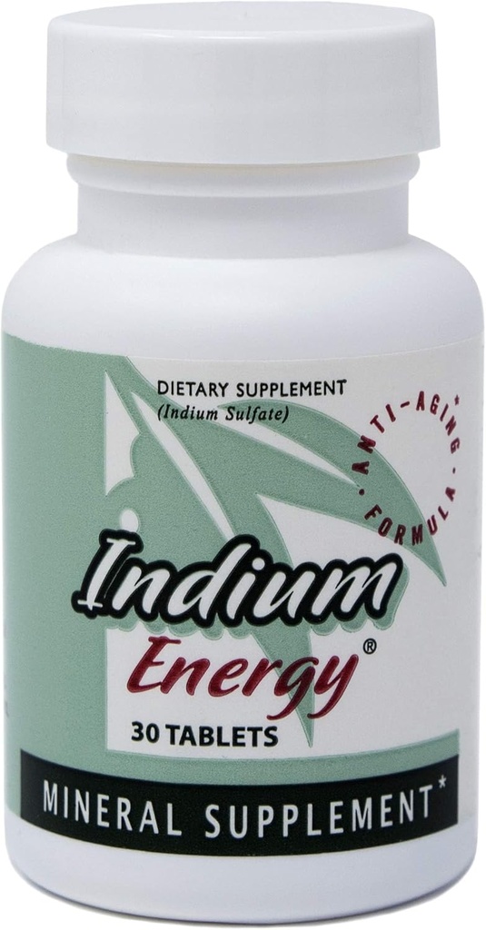 EAST PARK Research - Indium Energy - Tutto Natural Indium Powerful Anti-Aging Support - Aiuta ad aumentare l'energia e i supporti Clarity mentale, sonno, articolazioni e senso complessivo di benessere (30 conte)