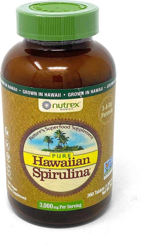 Nutrex Hawaii Pure Hawaii Spirulina 3000mg Per Servering - 360 tabletter