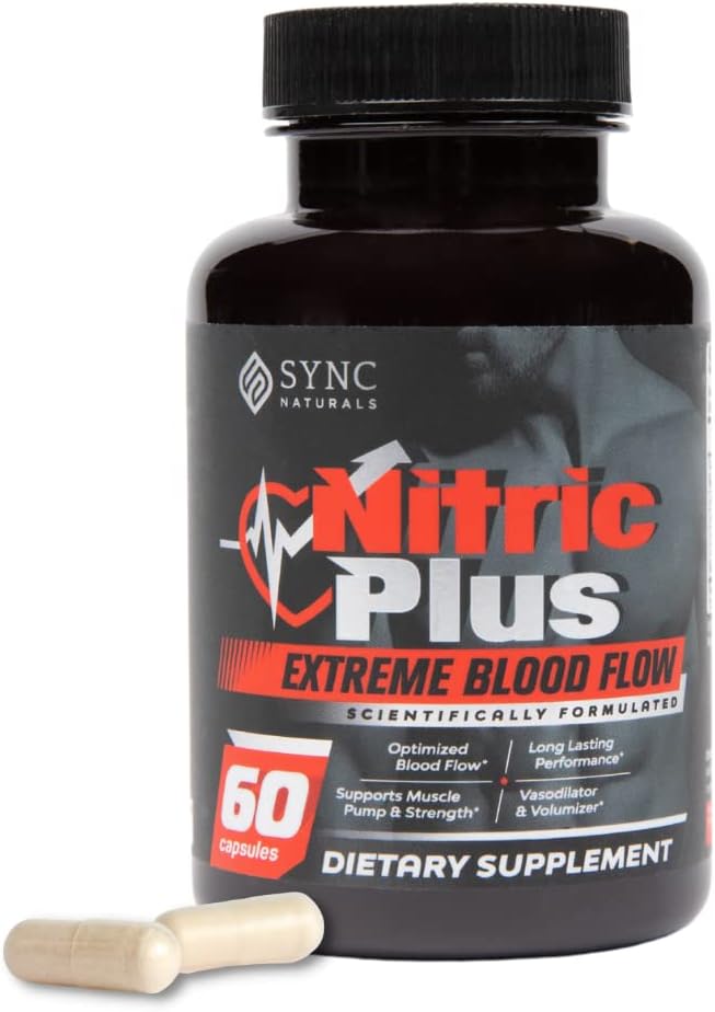 Nitric Plus- 800mg L Arginine - 400mg L Citrulin- Extra Strength Nitric Oxide Pills CLAS124; 30mg Niacin - Vysoce výkonné cvičení CLAS124; Nitric Oxide doplňky pro muže a ženy CLAS124; 60 Počet