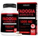 Fadogia Agrestis Extract 1000mg per Serving - [Maximum Strength] - Strength, Drive, Athletic Performance, Muscle Mass - Third Party Tested - Zero Fillers - Gluten Free, Non-GMO, Vegan Capsules