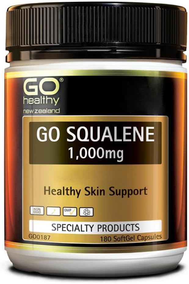 Implementació de pell de salut Go Squalene, protecció antioxidant, suport al nivell Cutterol 1000mg 180 Softgeel