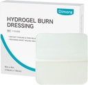 Dimora Hydrogel Burning 4" x 4" - burn and Blacking Recembering Recembering for Mister Burns & dexists, Sooth Moist Burns for 1st-2th Dency Burns, Buts, Abrossion (10 Count).