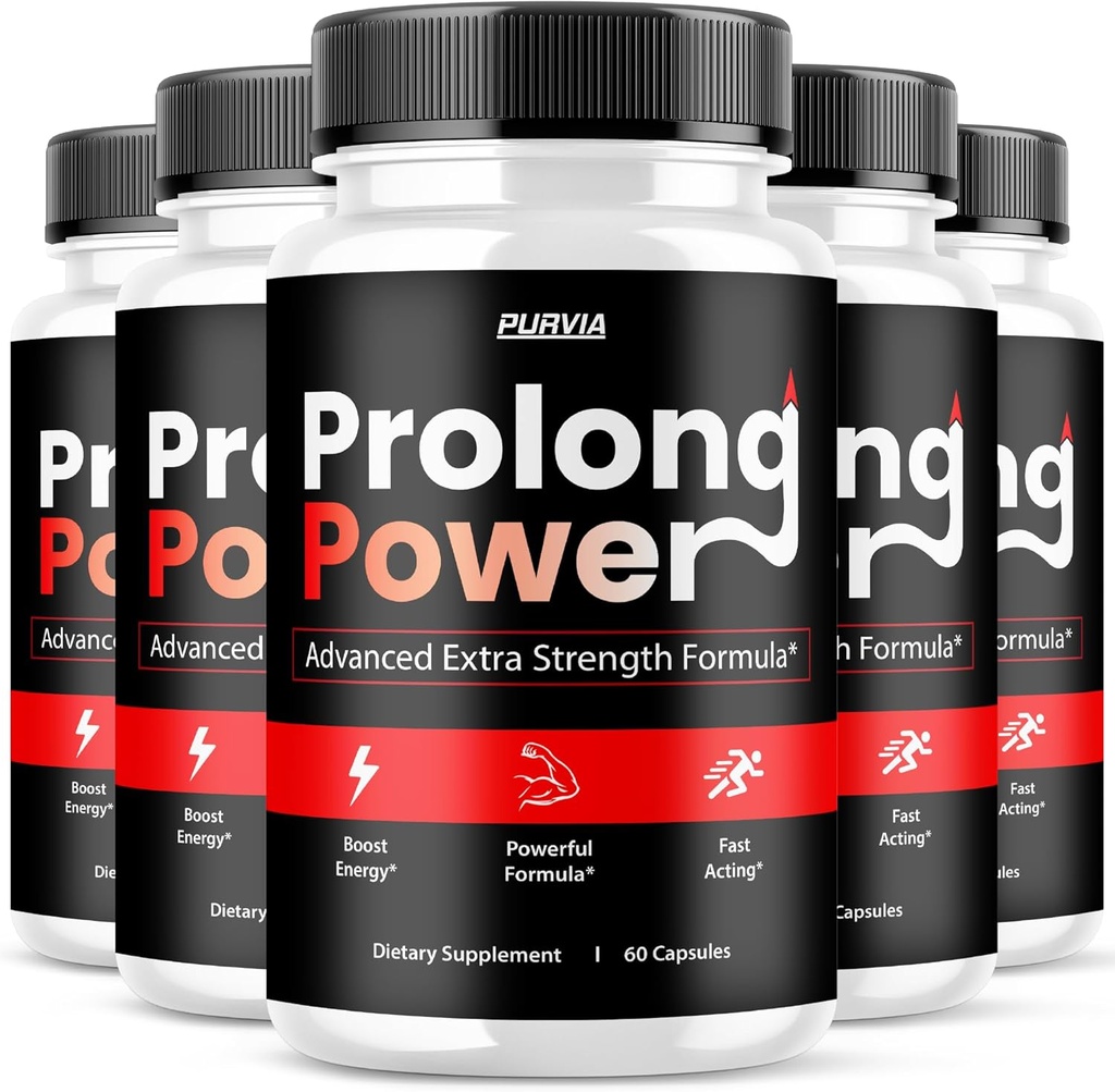 (5 упаковок) Prolong Power Pills - Официальная формула - Prolong Power Capsules Advanced Strength Formula В целом Wellness Prolong Powder Pills Supplement, Maximum Wellness ProlongPower (300 капсул)