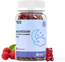 Magneziu Glycinate Gumries 400mg,Adult Sugar Free Magneziu Glicinat Supliment,Muscul, Suport osos - 60 Gume organice