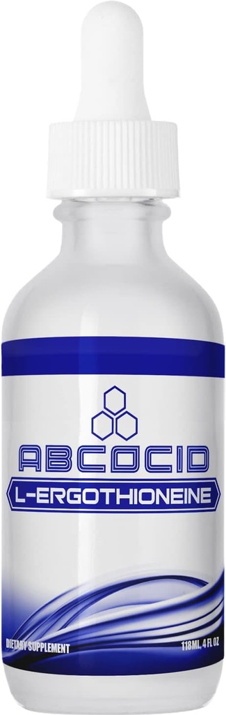 L-Ergotione Suplemento Líquido 490 mg, 4 Oz Liquid, 240 Servings, Made in USA, Absorção Rápida, Ingredientes Potentes de Qualidade, Não-GMO, Certificados GMP, Produtos Cruelty-Free