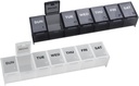 EZY DSE Weekly (7-Day) Daily Pill Piganzer, Progentor Planner và Medicine Super, so sánh lớn, dễ mở, đi lại thân thiện, bao gồm One Black and One White (2 gói), Make in the USA