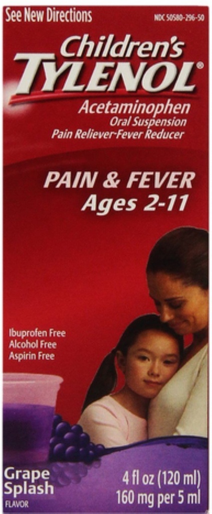 TYLENOL Children's Oral Suspension Grape Splash Flavor 4 oz