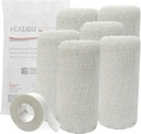 Kerlix Bandage Rolls - 4 1/2 x 4,1 Yds, 6 Ply - 6 Sterile Pocuhes - Extra Absorbency - Latex vapaa, Hospital Grade Cotton Fluff Bandage Wrap Krinkle Style - for Haavanhoito ja ensiapu