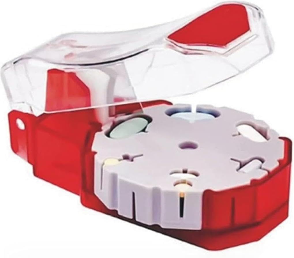 Pill Cutter - Pill Splitters for Small or Large Pills - Cięcia do 14 różnych Shaped Pills lub Vitamin z self-Retracting Blade