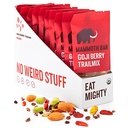 Mammoth Bar Goji Berry Trail Mix - 10 Organic Protein Bars –High Fiber • Paleo • Gluten Free • Egg Protein • GMO Free • Raw • Premium Nuts • Prebiotic