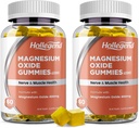Magnesium Oxide 400mg Gammies, Magnesium Oxide Supplement for Nerve & Heart Health, Tinapple Favor, 120 เคานต์