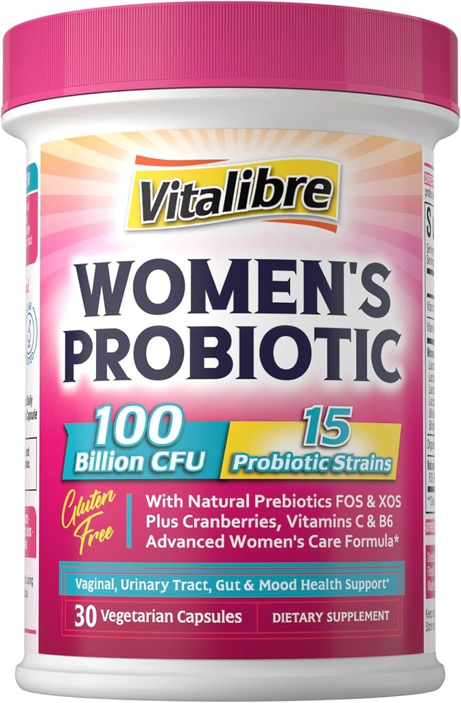 Women's Probiotics 100 Billion CFU & Magnesium Complex Supplement 10-in-1 420mg