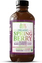 Andi Lynns SpringBerry, Organic Black Elderberry Syrup, Pollen Defense & Sinus Relief för Seasonal Allergies, Herbal Immune Support Supplement för barn & vuxna, 4 oz