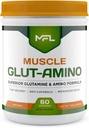 MFL Muscle Glut-Amino | Glutamine Kompleksi | Amino Kompleksi | 0 Sugar | Stevia ilə Sweetized | All-Natural | 60 Xidmətlər (Təbii)