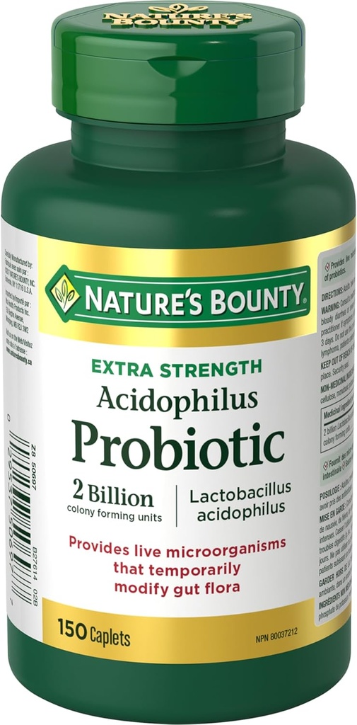 Příroda 's Bounty Acidophilus Probiotic 2 miliardy, 150 kapesníků