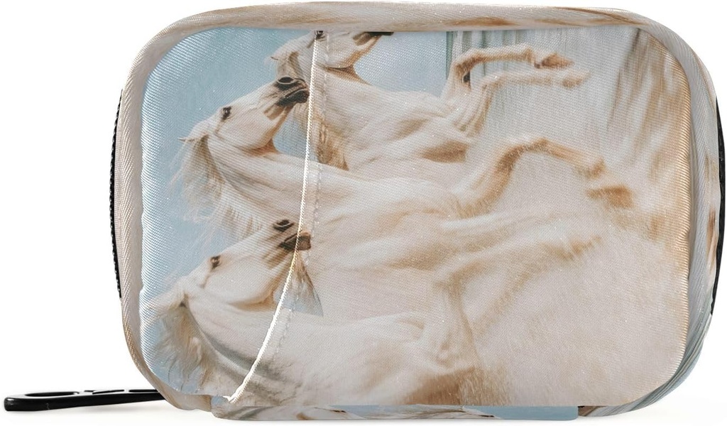 Running Horses Travel Pill Organizer Bag, Εβδομαδιαία τσάντα υπόθεση χάπι φορητό κουτί χάπι για την ιατρική συμπλήρωμα βιταμίνης