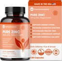 Suplemento puro de zinc 25mg - TRAACS Bisglycinate Chelate - 120 cápsulas para el soporte de inmuno, la salud de la piel y la energía - para hombres y mujeres