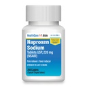 HealthCareAisle Naproxen Sodium, 220 mg - 200 caplets - Pain Reliever and Fever Reducer, Up to 12 Hours of Relief