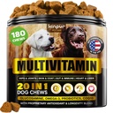 20 in 1 Multivitamin for Dogs - Immune Dog Supplements, 180 Soft Duck Chews | Vitamins for dogs with Glucosamine - Digestive, Skin & Coat Support, Probiotics, Joint Health - Puppy to Senior, All Breeds