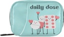 Naanle Cute Pill Box 7 Day Case Bag Travel Organizer with Zipper Portable Week Compact Размери за витамин добавка Daily blue 4.6 x 3.14 x 1.88 Инч, 1 Брой